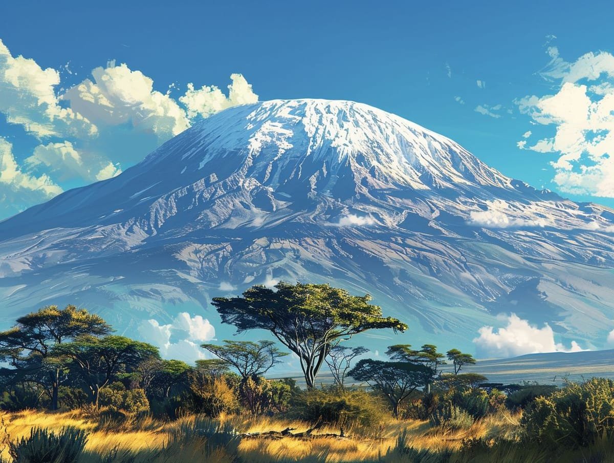 Mount Kilimanjaro in Kenya Africa
